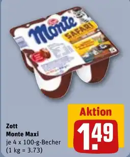 REWE Zott Monte Maxi Angebot