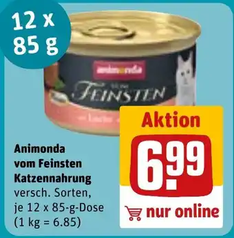 REWE Animonda vom Feinsten Katzennahrung Angebot