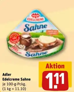 REWE Adler Edelcreme Sahne Angebot