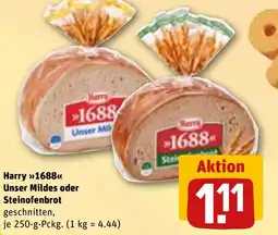 REWE Harry 1688 Unser Mildes oder Steinofenbrot Angebot