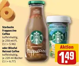 REWE Starbucks Frappuccino Coffee oder Blissful Retreat Coffee Angebot