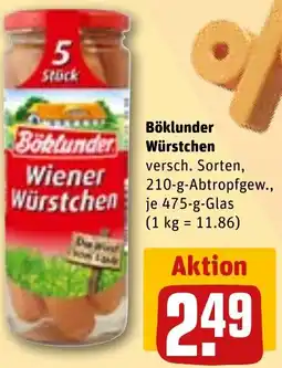 REWE Böklunder Würstchen Angebot