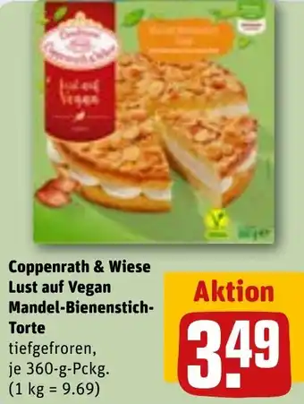 REWE Coppenrath & Wiese Lust auf Vegan Mandel-Bienenstich- Torte Angebot