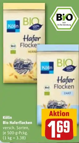 REWE Kölln Bio Haferflocken Angebot
