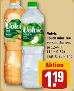 REWE Volvic Touch oder Tee Angebot
