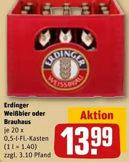REWE Erdinger Weißbier oder Brauhaus Angebot