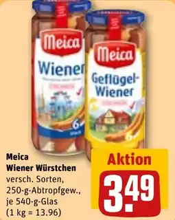 REWE Meica Wiener Geflügel- Wiener Angebot