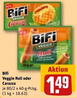 REWE Bifi Veggie Roll oder Carazza Angebot