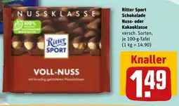 REWE Ritter Sport Schokolade Nuss- oder Kakaoklasse Angebot