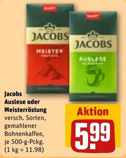 REWE Jacobs Auslese oder Meisterröstung Angebot