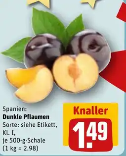 REWE Dunkle Pflaumen Angebot