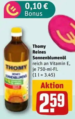 REWE Thomy Reines Sonnenblumenöl Angebot