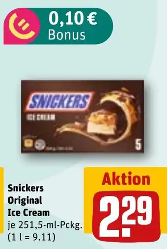 REWE Snickers Original Ice Cream Angebot