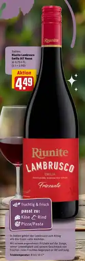 REWE Riunite Lambrusco Emilia IGT Rosso Angebot
