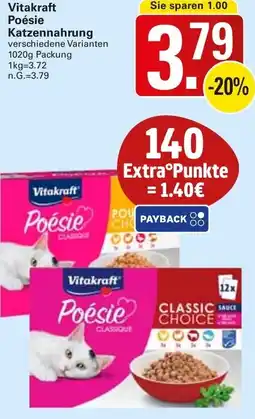 WEZ Vitakraft Poésie Katzennahrung Angebot