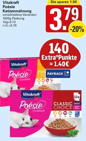 WEZ Vitakraft Poésie Katzennahrung Angebot