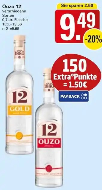 WEZ Ouzo 12 Angebot