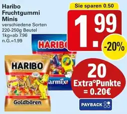 WEZ Haribo Fruchtgummi Minis Angebot