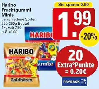 WEZ Haribo Fruchtgummi Minis Angebot