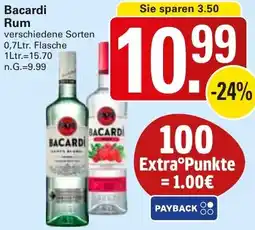 WEZ Bacardi Rum Angebot