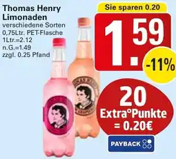 WEZ Thomas Henry Limonaden Angebot