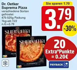 WEZ Dr. Oetker Suprema Pizza Angebot