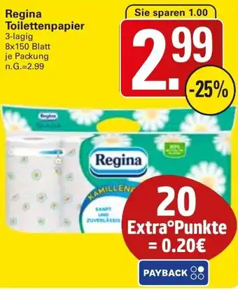WEZ Regina Toilettenpapier Angebot