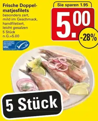 WEZ Frische Doppelmatjesfilets Angebot