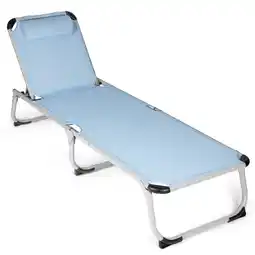Netto Marken-Discount Park Alley Sonnenliege mit Kissen PA-5258, hellblau, versch. Farben Angebot