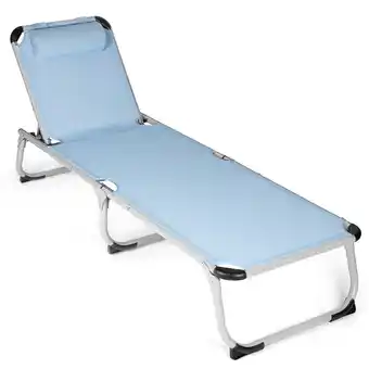 Netto Marken-Discount Park Alley Sonnenliege mit Kissen PA-5258, hellblau, versch. Farben Angebot