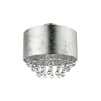 Netto Marken-Discount Deckenleuchte, Kristalle, Blattsilber, klar, D 30 cm Angebot