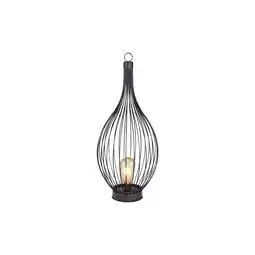 Netto Marken-Discount LED Solarlampe, Metall schwarz, amber, IP44 Angebot