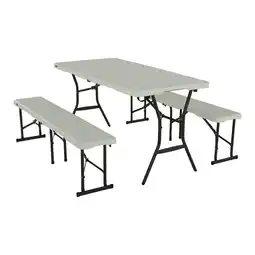 Netto Marken-Discount Lifetime Kunststoff Bierzeltgarnitur 3-teilig Weiß 182x76x74 cm Angebot