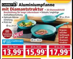 Norma Aluminiumpfanne mit Diamantstruktur Ø ca. 24 cm Angebot