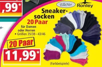 Norma Sneaker-socken 20 Paar Angebot