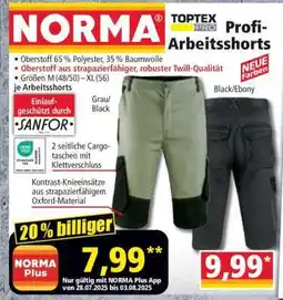 Norma Profi-Arbeitsshorts Angebot
