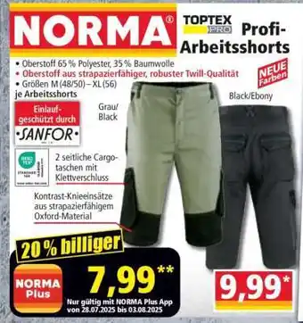 Norma Profi-Arbeitsshorts Angebot