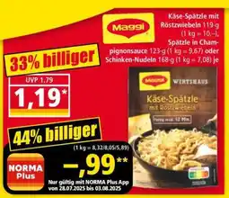 Norma Maggi Käse-Spätzle mit Röstzwiebeln Angebot