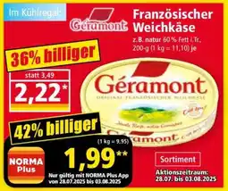 Norma GÉRAMONT Französischer Weichkäse Angebot