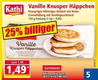 Norma Vanille Knusper Häppchen Angebot