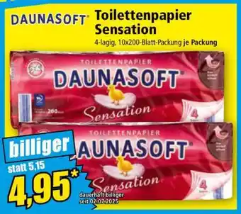 Norma Toilettenpapier Sensation Angebot