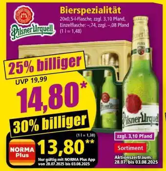 Norma Bierspezialität Angebot