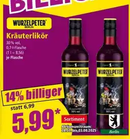 Norma WURZELPETER BERLIN Kräuterlikör Angebot