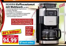 Norma SEVERIN Kaffeeautomat mit Mahlwerk KA 4810 Angebot