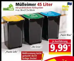 Norma Mülleimer 45 Liter Angebot