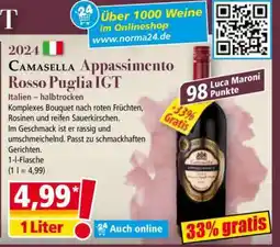 Norma Camasella Appassimento Rosso Puglia IGT Angebot