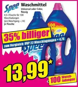 Norma Spee Waschmittel Angebot