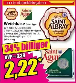 Norma Weichkäse Saint Agur Angebot
