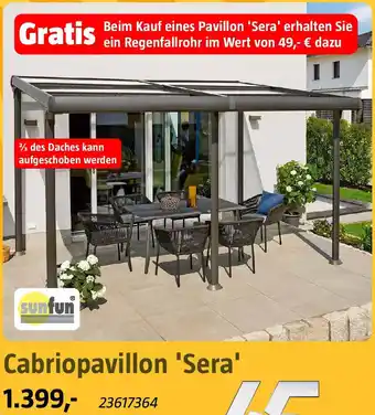 Bauhaus Sunfun Cabriopavillon 'Sera' Angebot