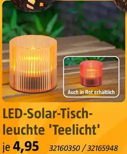 Bauhaus LED-Solar-Tischleuchte 'Teelicht' Angebot